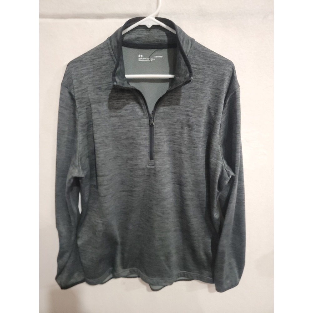 Under Armour Men's Armour Fleece‎ 1/2 Zip Pullover Gray Loose Fit Large 1357145